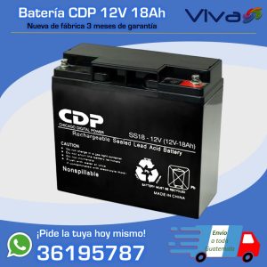 CDP - Bateria 12V 18Ah AGM UPS/EPS, recargable, nueva
