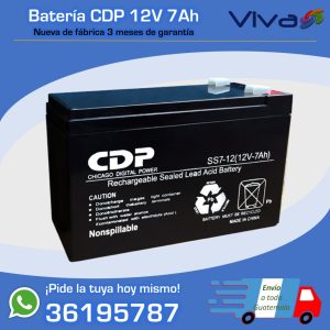 Batería 12V 7Ah para UPS 84 watts/hora
