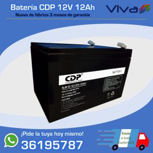Batería 12V 12Ah para UPS 144 watts/hora