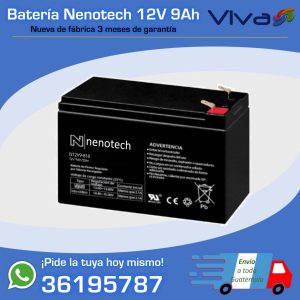 Batería Nenotech 12V 9.0Ah para UPS 108 watts/hora