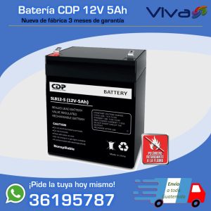 Batería 12V 5Ah para UPS 60 watts/hora
