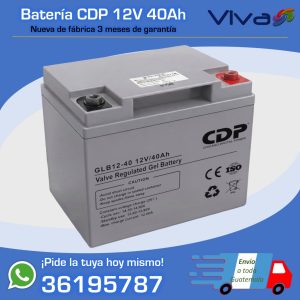 CDP - Bateria 12V 40Ah GEL UPS/EPS, recargable, nueva