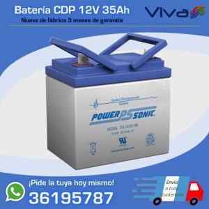 PowerSonic - Bateria 12V 35Ah GEL UPS/EPS, recargable, nueva